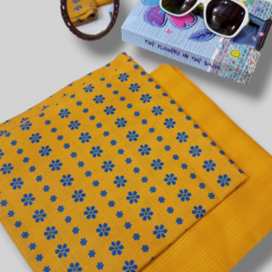 Cambric- Mustard Blooms(2pc - linen)